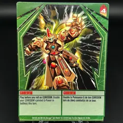 Bakugan COREDEM Green Ability Card 2009 BA1045-AB-SM-GBL 45/48a GUNDALIAN - Image 1