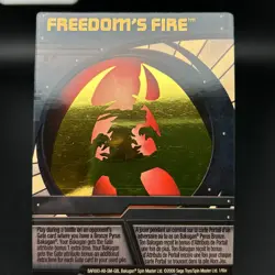 Bakugan FREEDOM'S FIRE Blue Ability Card -GOLD FOIL- 2009 BAF693-AB-SM-GBL 1/6br - Image 1