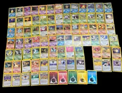 86 Cards Near Complete Common & Uncommon Pokemon Gym Challenge Set LP-NM WotC - Image 1
