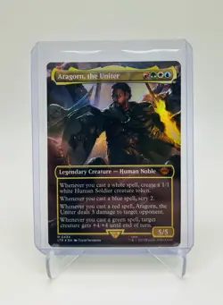 Aragorn The Uniter Borderless Foil Universes Beyond Tales Of Middle Earth MTG - Image 1