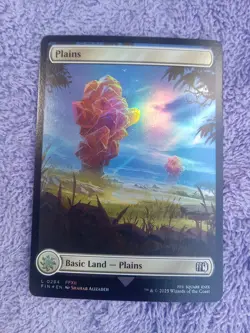 Plains (0294) Final Fantasy (Full Art) Foil - NM MTG FIN MINT PACK FRESH - Image 1