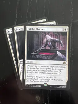 MTG - Fateful Absence X3 - Innistrad: Midnight Hunt - 018/277 - Regular - Rare - Image 1
