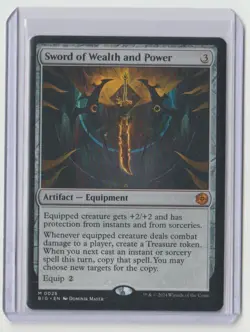 MTG Outlaws of Thunder Junction Mythic Sword of Wealth and Power / Big Score - Image 1