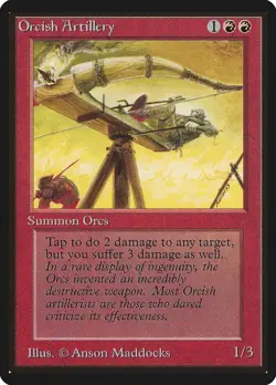 MTG Orcish Artillery Beta Magic the Gathering - Image 1