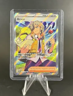 Pokemon Arven 235/198 Scarlet & Violet Base Set Full Art Trainer Holo - Image 1