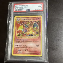2016 POKEMON XY CHARIZARD-HOLO EVOLUTIONS PSA 9 MINT #11/108 - Image 1