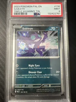 Pokemon TCG Sableye 136/193 Cosmos Holo Promo Paldea Evolved - Image 1