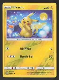 Pikachu 56/236 Reverse Holo Pokemon SM - Unified Minds - Image 1