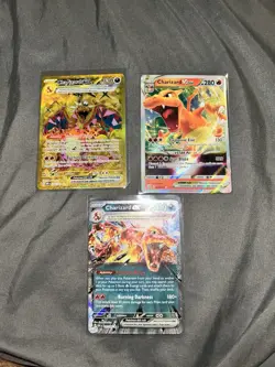 Pokemon TCG Charizard Hyper Rare, And one EX & one VSTAR - Image 1