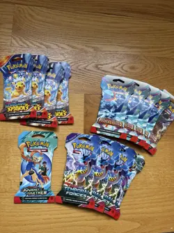 14x Pokemon TCG Temporal Forces Paldea Evolved Sleeved Pack Factory Sealed! - Image 1