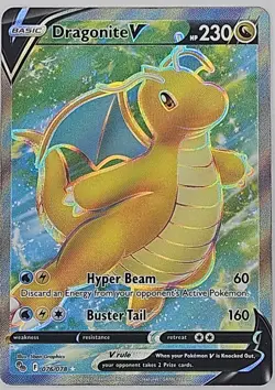 ?? Dragonite V (Full Art) 076/078 Pokemon GO Holo Rare NM FREE SHIPPING ?? - Image 2