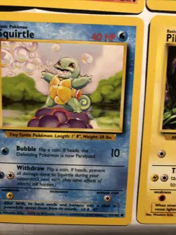 Base Set Starter Pokemon Trio set (Charmander,Bulbasaur,Squirtle+Pikachu) - Image 4