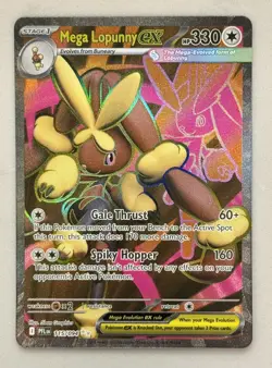 Pokemon Phantasmal Flames Mega Lopunny ex 115/094 Holo Full Art Ultra Rare TCG - Image 1