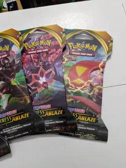Pokemon: Darkness Ablaze - Sleeved Booster Packs Full Art Set of 4 Sealed - Image 3