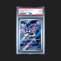 2024 Pokemon Temporal Forces Gastly Illustration Rare 177/162 IR Holo PSA 9 Mint - Image 1