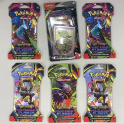 6 Pokemon TCG Phantasmal Flames Booster Pack Factory Sealed New - Promo Pack! - Image 1
