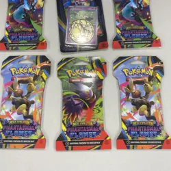 6 Pokemon TCG Phantasmal Flames Booster Pack Factory Sealed New - Promo Pack! - Image 4