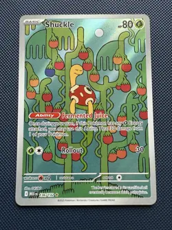 Pokemon TCG Shuckle 136/132 Illustration Rare Mega Evolutions Holo - Image 1