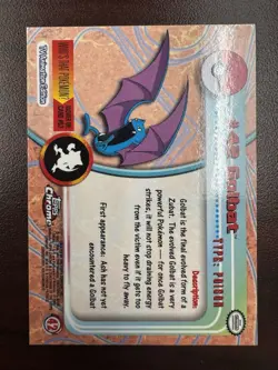 2000 Topps Chrome Pokemon Series 1 #42 Golbat - Image 2
