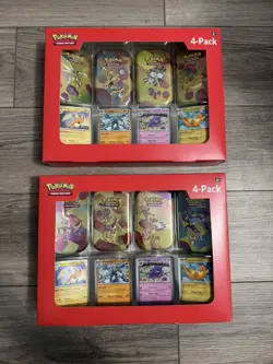 Pokemon TCG Scarlet & Violet 151 Mini Tin 4-Pack Lot 2 Sam’s Club Sealed - Image 3