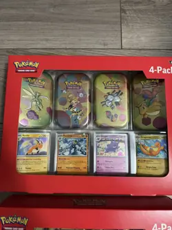 Pokemon TCG Scarlet & Violet 151 Mini Tin 4-Pack Lot 2 Sam’s Club Sealed - Image 5