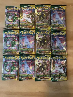 12X Evolving Skies Booster Packs Pokemon Factory Sealed English 820650808777 - Image 1