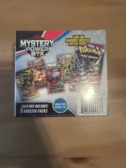 Pokemon 2025 Walmart Mystery Power Box 5 Booster Packs Chase Pack Seeded 1:10 - Image 2