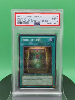 1st Edition PSA 9 Book of Life PGD-033 Super Rare 2003 English Yu-Gi-OH! TCG - Image 2
