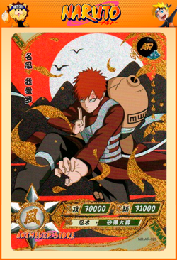 Gaara | NR-AR-028 | Card/Carte Naruto Kayou Collection - Image 1