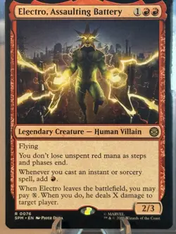 Electro, Assaulting Battery Marvel's Spider-Man Rare MTG - Image 1
