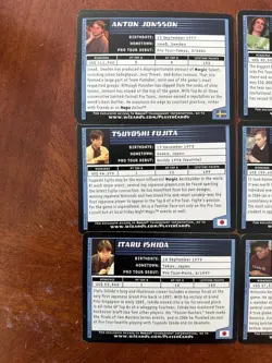 Vintage Magic the Gathering Pro Tour Player Cards Lot of 10 - Image 5
