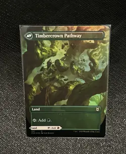 Cragcrown Pathway // Timbercrown Pathway - Foil Extended Art ZNR NM MTG - Image 1