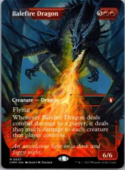 MTG - Balefire Dragon [Borderless] - Commander Masters #0697 - MYTHIC - MINT - Image 1