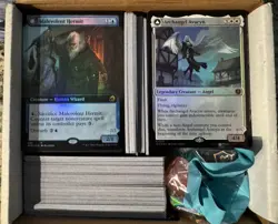 MTG Variety Set Bulk Card Lot. ~400+ W/ Dice Set And Avatar Cards And Collector - Image 1