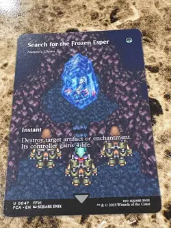 SEARCH FOR THE FROZEN ESPER Magic MTG Final Fantasy Borderless - Image 1