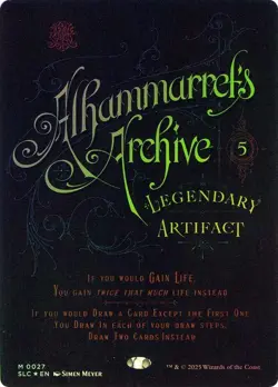 Alhammarret's Archive Foil Secret Lair Encyclopedia NM MTG - Image 1