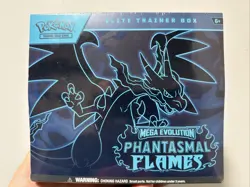 Pokemon Mega Evolution Phantasmal Flames Elite Trainer Box ETB Sealed Ships ASAP - Image 1