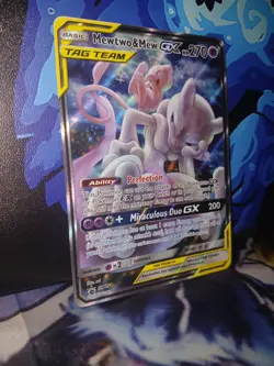 Pokemon Mewtwo and Mew GX SM191 Promo Tag Team Mint Condition - Image 4