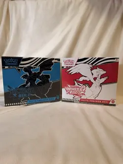 Pokemon TCG Brand New Black Bolt and White Flare ETB Sealed Duo - Same Day Ship - Image 1
