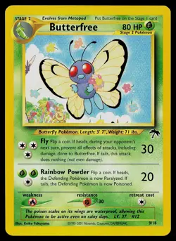 Pokemon Card - Butterfree Southern Islands 9/18 Promo - Image 1