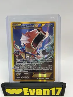Pokemon TCG Gyarados EX 123/122 XY Breakpoint Full Art Secret Holo Rare Card LP - Image 1
