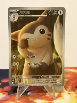 Pokemon TCG Journey Together : Furret 168/159 Secret Illustration Rare SIR 2025 - Image 1
