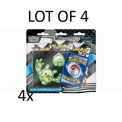 Pokemon Scarlet Violet Black Bolt Tech Sticker Collection 3-Pack (Lot Of 4) - Image 1