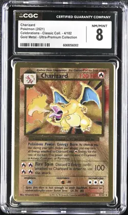 POKEMON CHARIZARD 4 & PIKACHU 58 UPC CELEBRATIONS METAL CGC 7.5 & 8 SEQUENTIAL - Image 2