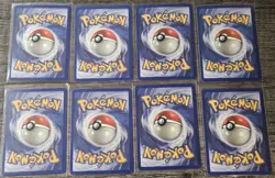 Vintage Pokemon Lot Of 8 1st Edition Cards Team Rocket Fossil Zubat Slowbro - Image 2