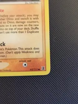 Pokemon Ditto Geodude Regular Card 62/113 Delta Species - Image 4