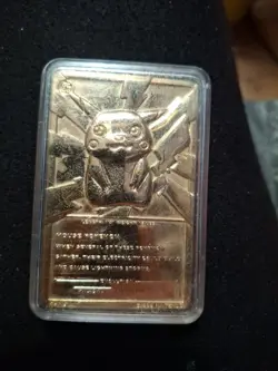 1999 BK 23K Gold Plated Pokemon Pikachu Trading Card - Image 2