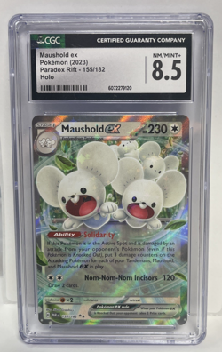 Maushold EX 155/182 Holo - Paradox Rift - CGC 8.5 - Pokemon Card - Image 1