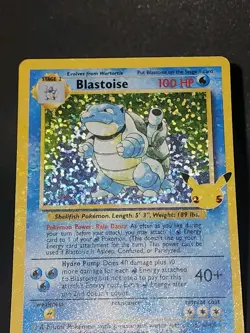 Pokemon TCG Blastoise 2/102 Holo Bleed Celebrations: Classic Collection Holo NM - Image 2