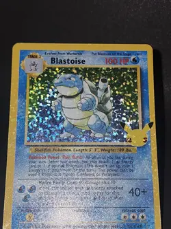 Pokemon TCG Blastoise 2/102 Holo Bleed Celebrations: Classic Collection Holo NM - Image 3